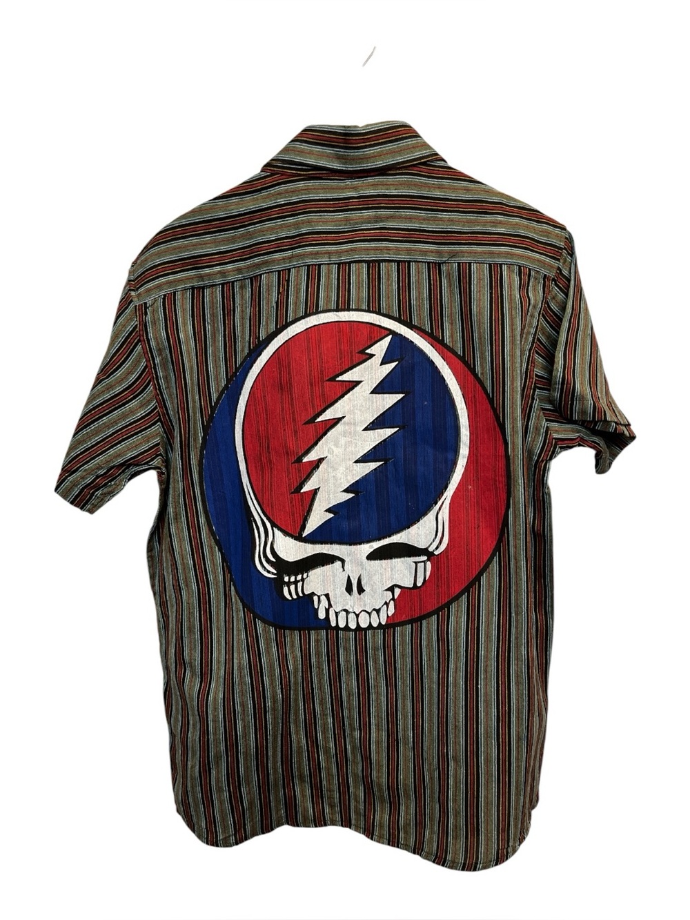 Jayli Grateful Dead Green and Black Camp Shirt w/SYF design - NWT